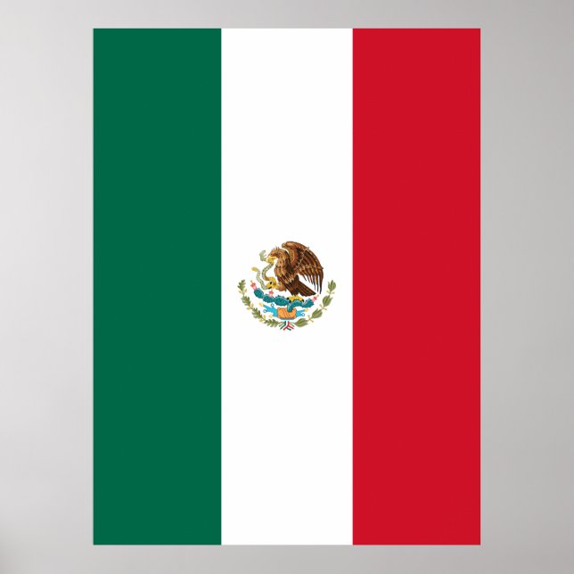 Affiche Drapeau mexicain (Devant)