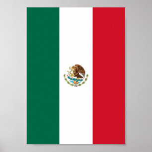 Affiche Drapeau mexicain
