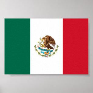 Affiche Drapeau Mexicain - Drapeau du Mexique