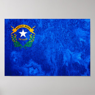 Affiche Drapeau national du Nevada