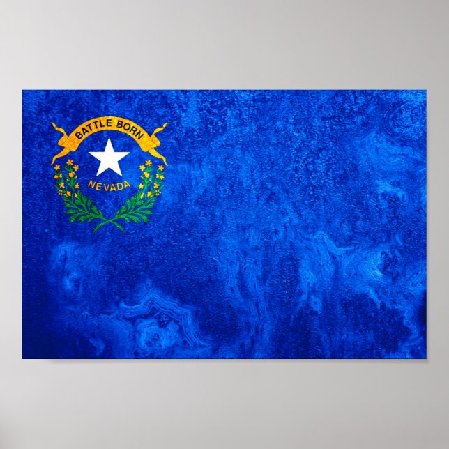 Affiche Drapeau national du Nevada (Devant)