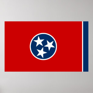 Affiche Drapeau national du Tennessee