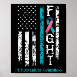 Affiche Drapeau nous guerrier du cancer