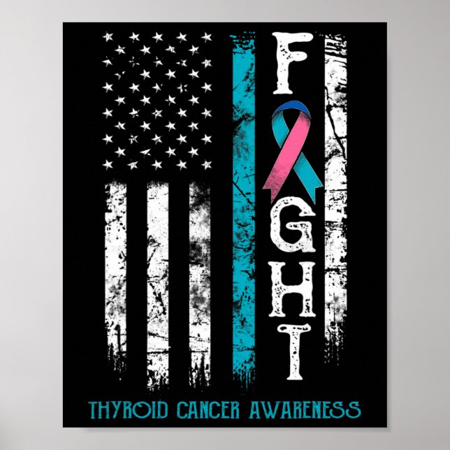 Affiche Drapeau nous guerrier du cancer (Devant)