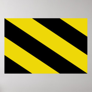 Affiche Drapeau Oosterzele, Belgique