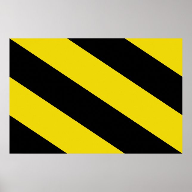 Affiche Drapeau Oosterzele, Belgique (Devant)