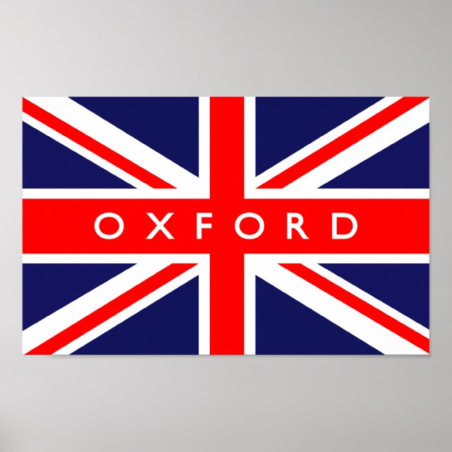 Affiche Drapeau Oxford (Devant)