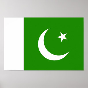 Affiche Drapeau pakistanais