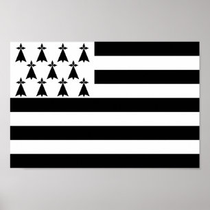 Affiche Drapeau patriotique breton