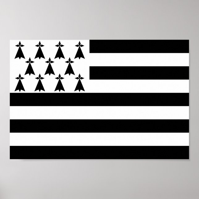 Affiche Drapeau patriotique breton (Devant)
