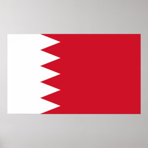 Affiche Drapeau patriotique de Bahreïn