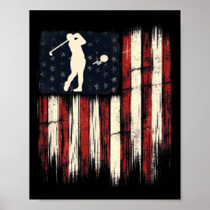 Affiche Drapeau Patriotique Distressé Cadeau Pour Hommes E