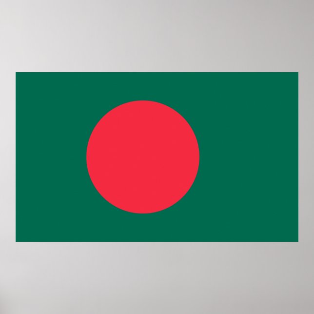 Affiche Drapeau patriotique du Bangladesh (Devant)