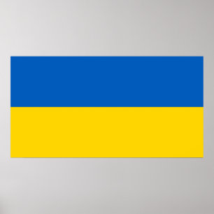 Affiche Drapeau patriotique ukrainien