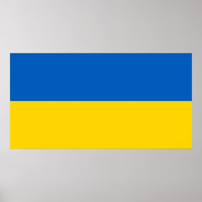 Affiche Drapeau patriotique ukrainien (Devant)