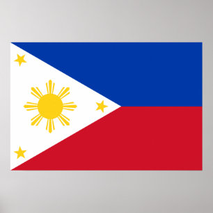 Affiche Drapeau philippin des Philippines