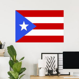 Affiche Drapeau Porto Rico