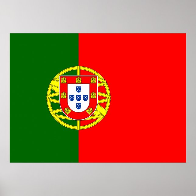 Affiche Drapeau portugais (Portugal) (Devant)