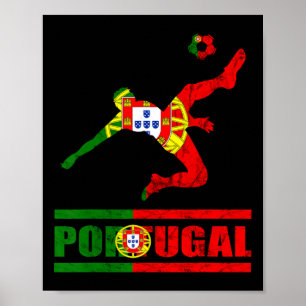 Affiche Drapeau portugais Portugal Football Fierté portuga