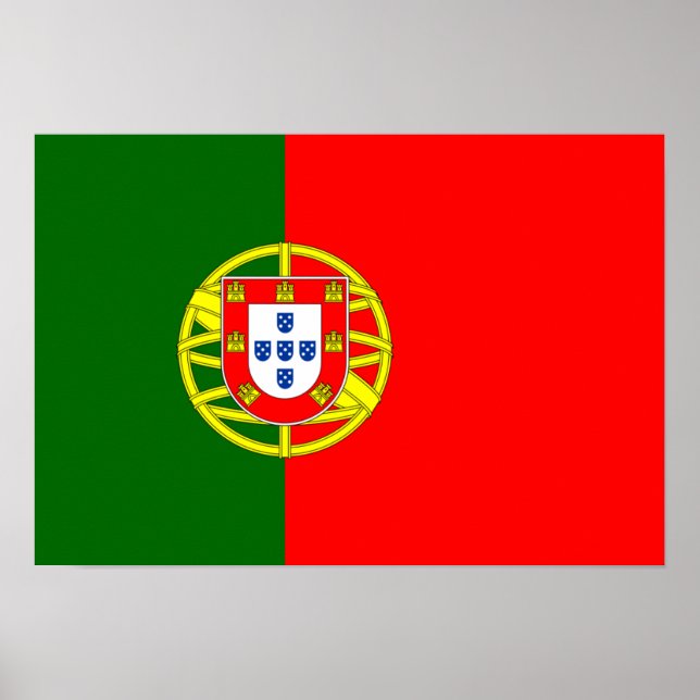 Affiche Drapeau Portugal (Devant)