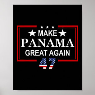 Affiche Drapeau Rendons sa grandeur au Panama 