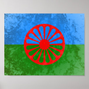 Affiche Drapeau romani