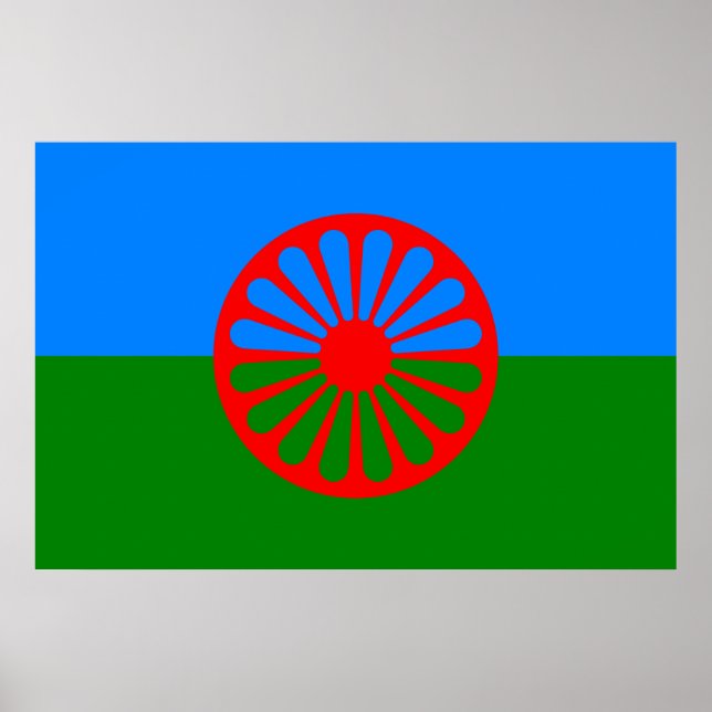 Affiche Drapeau romani (Devant)