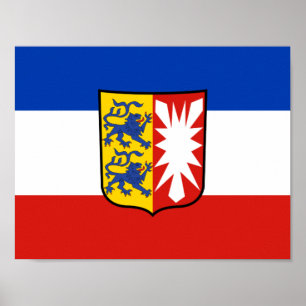 Affiche Drapeau Schleswig-Holstein
