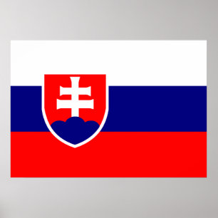 Affiche Drapeau Slovaquie