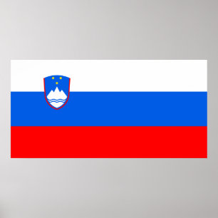 Affiche Drapeau slovène