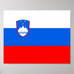 Affiche Drapeau Slovénie