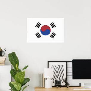 Affiche drapeau sud-coréen