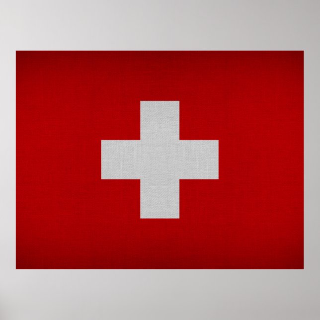 Affiche Drapeau suisse (Devant)