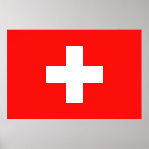 Affiche Drapeau Suisse