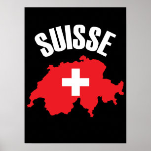 Affiche Drapeau suisse