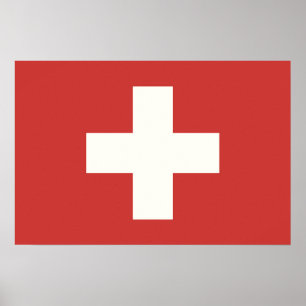 Affiche Drapeau suisse