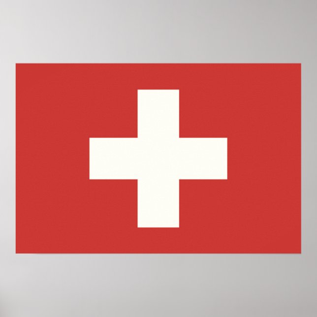 Affiche Drapeau suisse (Devant)