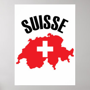 Affiche Drapeau suisse