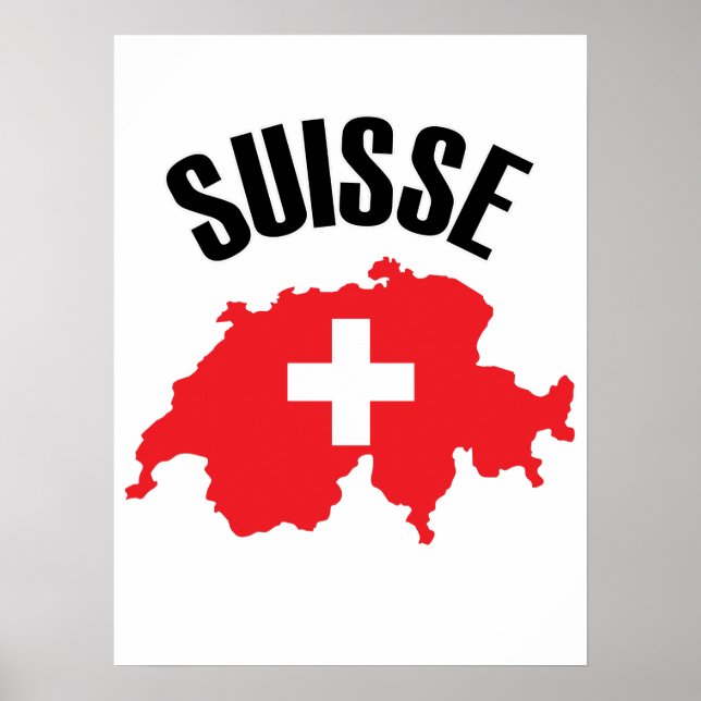Affiche Drapeau suisse (Devant)