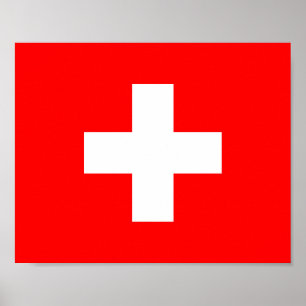 Affiche Drapeau Suisse