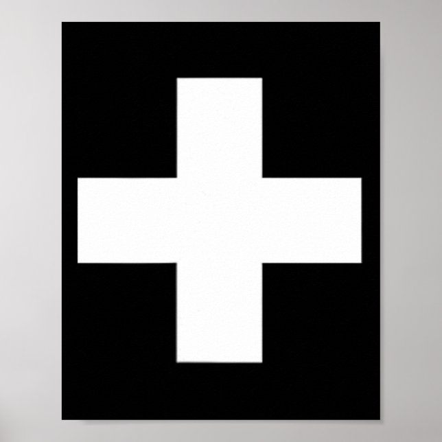 Affiche Drapeau Suisse Suisse Croix Randonnée Lucerne Alpe (Devant)