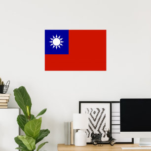 Affiche Drapeau taïwanais