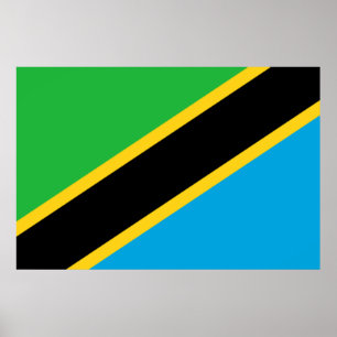 Affiche Drapeau tanzanien