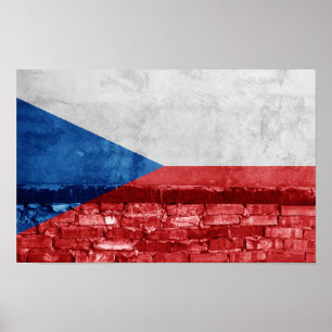 Affiche Drapeau tchèque