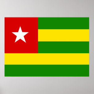 Affiche Drapeau Togo