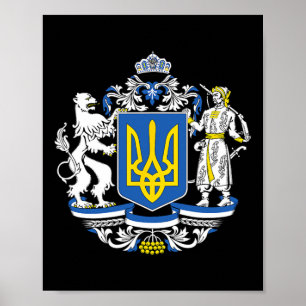 Affiche Drapeau traditionnel ukrainien d'Ukraine