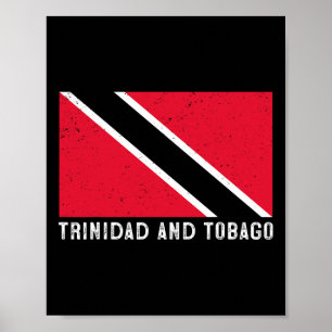 Affiche Drapeau Tricolore Patriotique Trinidad Et Tobygo