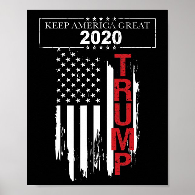 Affiche Drapeau Trump (Devant)