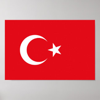 Affiche Drapeau turc