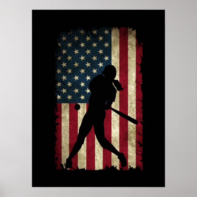 Affiche Drapeau Tween Girls Softball Stuff USA (Devant)
